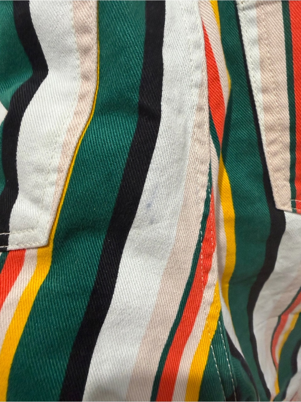 BDG Colorful Striped jeans Hippie Festival Flare Leg W28 - Picture 5 of 6